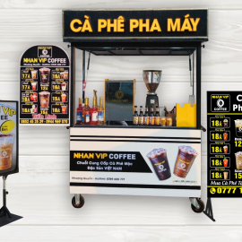 COMBO TRỌN GÓI XE QUẦY CAFE PHA MÁY - GÓI TIÊU CHUẨN