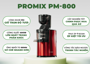 Máy ép hoa quả chậm Promix PM-800