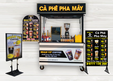 COMBO TRỌN GÓI XE QUẦY CAFE PHA MÁY - GÓI TIÊU CHUẨN